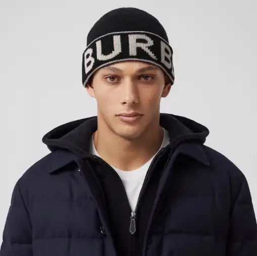 Burberry Logo Knit Beanie Hat 2