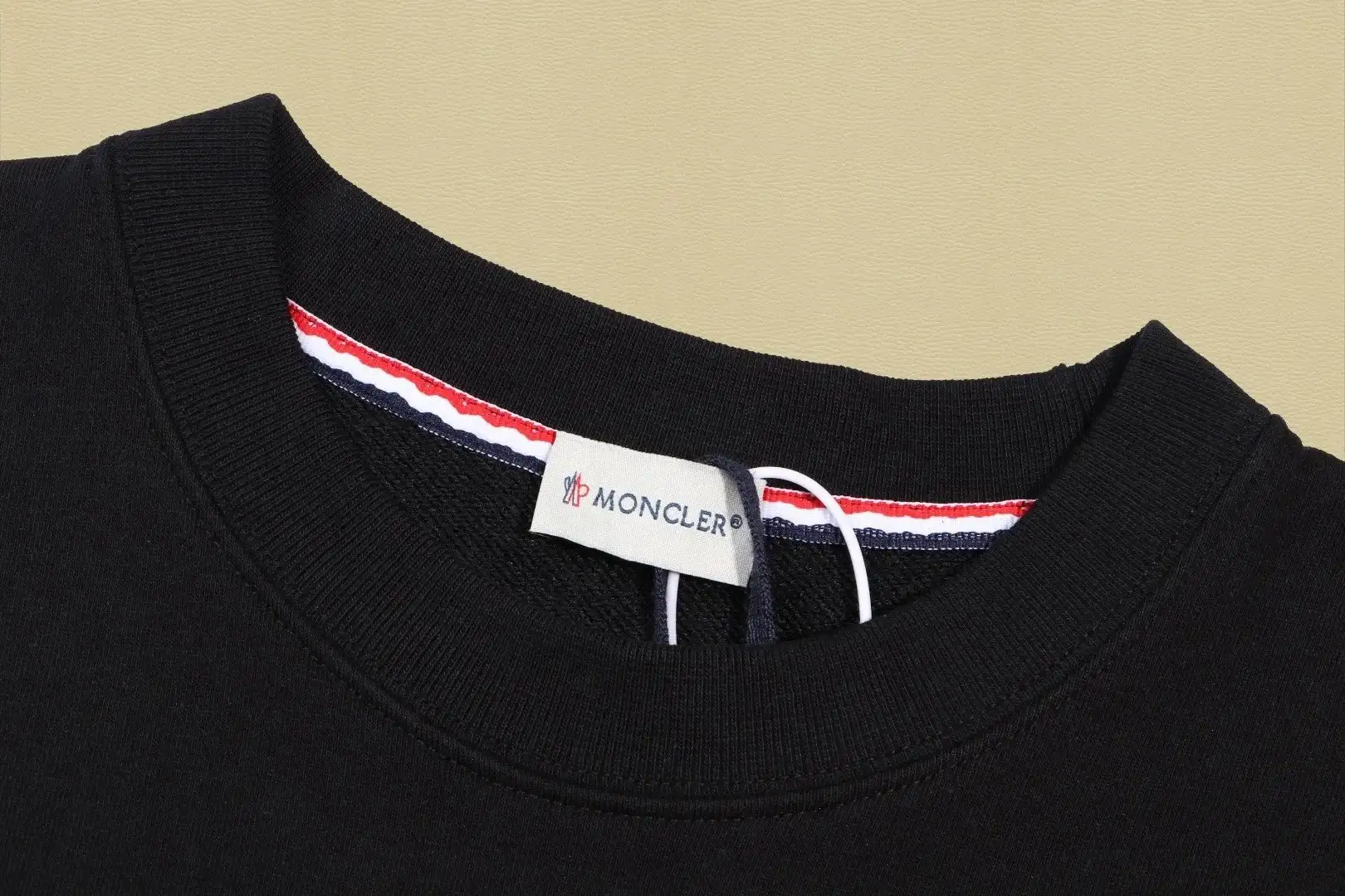 Moncler Black Sweatshirt with Logo Patch - Luxury Fashion for Men and Women 3