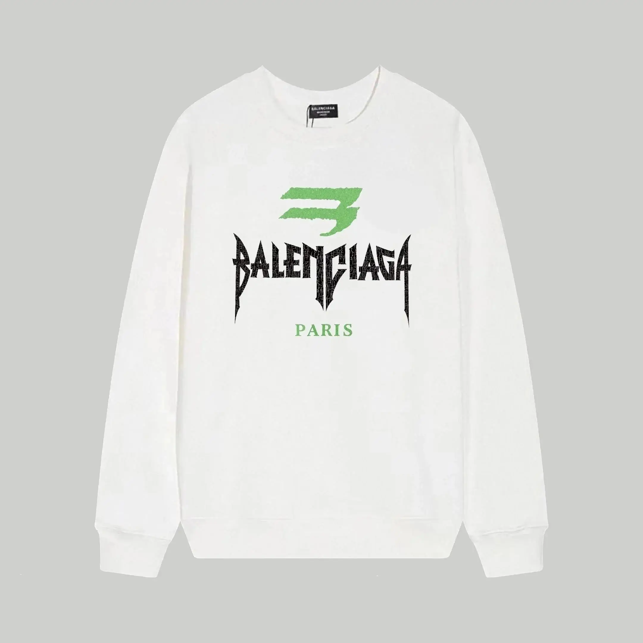 Balenciaga Punk Letters Printed Long Sleeve Sweatshirts 2