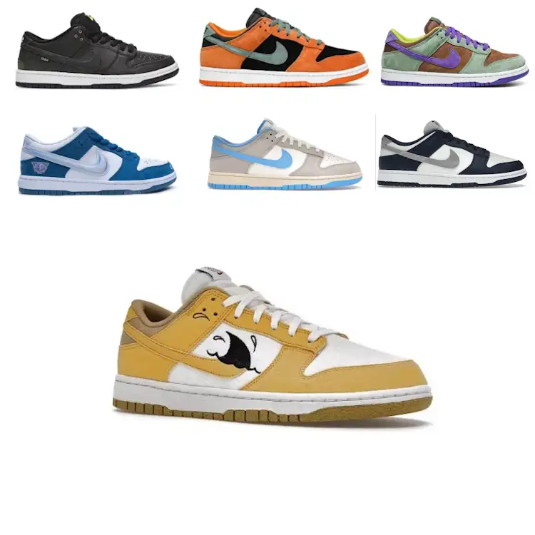 Nike Dunk Low Sneakers, footwear streetwear